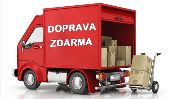 Doprava zdarma na nákup nad 400 Kč