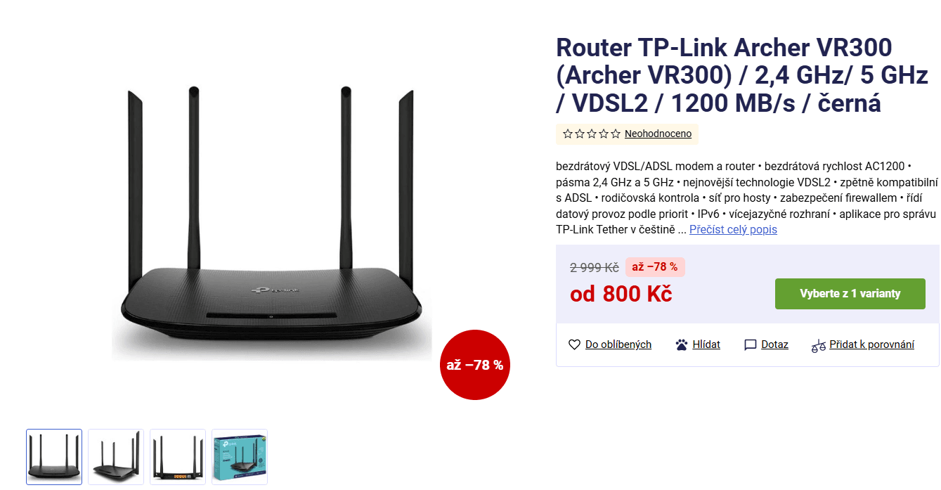 Modem TP-Link Archer VR300