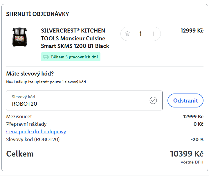 Lidl-shop - sleva 20% na Kuchyňské roboty