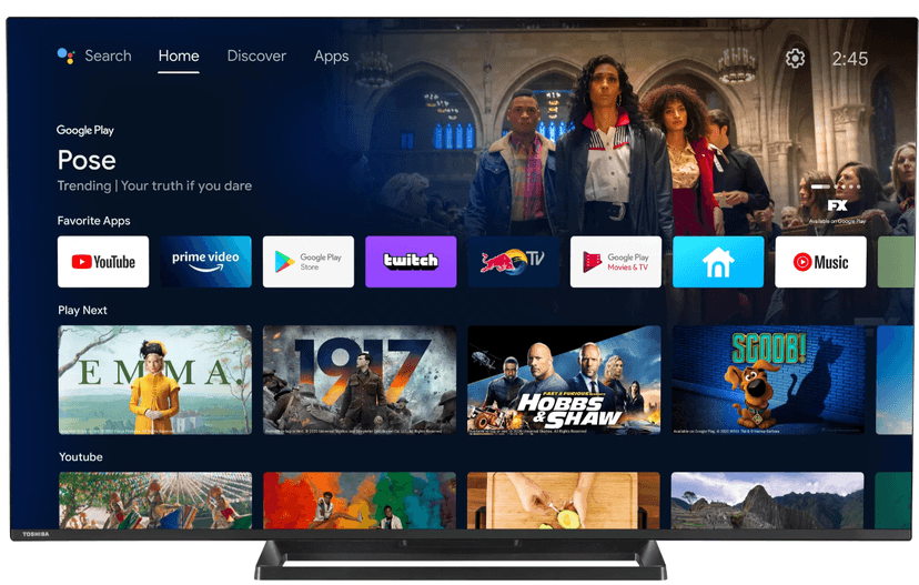 4K Android TV 139 cm Toshiba