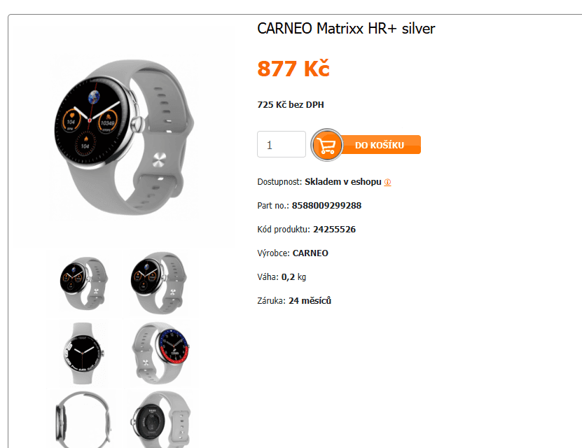 Chytré hodinky CARNEO Matrixx
