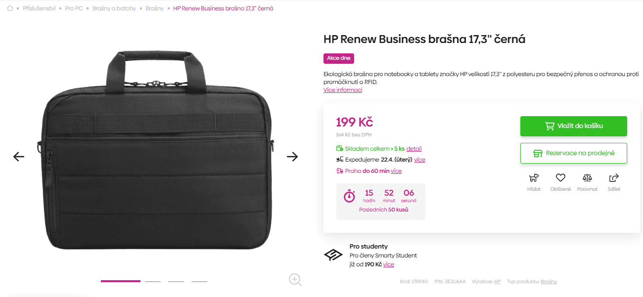 Brašna pro ntb 17,3" HP