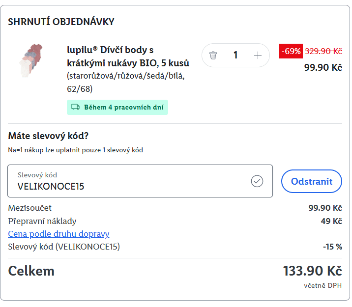 Lidl-shop.cz - slevový kód -15% na vše