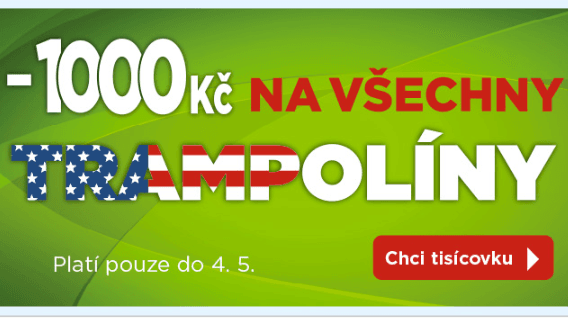 Sleva 1000 Kč na trampolíny