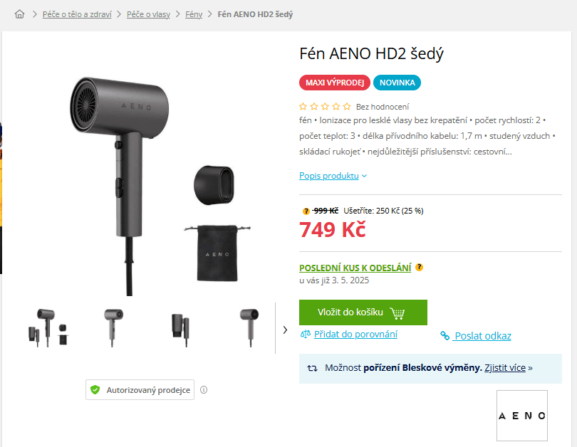 Fén Aeno ionizace