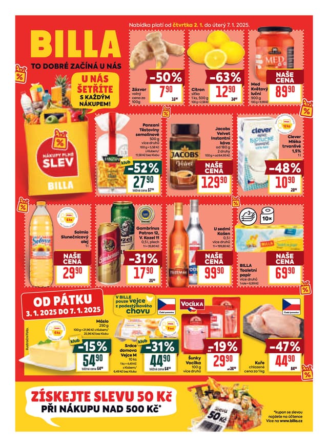 Billa leták 2.-7.1.