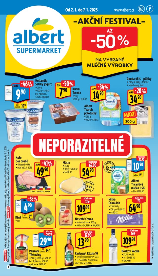 Albert supermarket leták 2.-7.1.