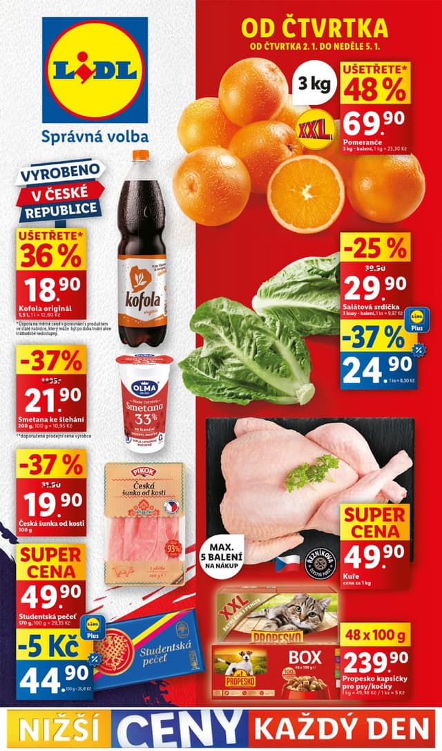 Lidl leták 2.-5.1.