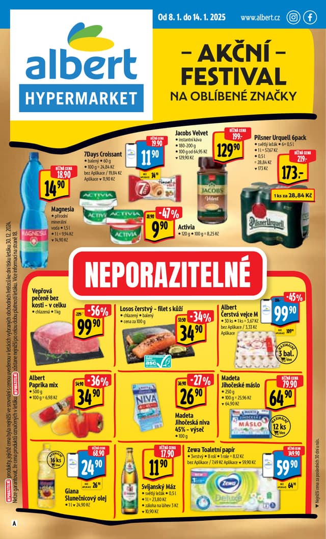 Albert hypermarket leták 8.-14.1.