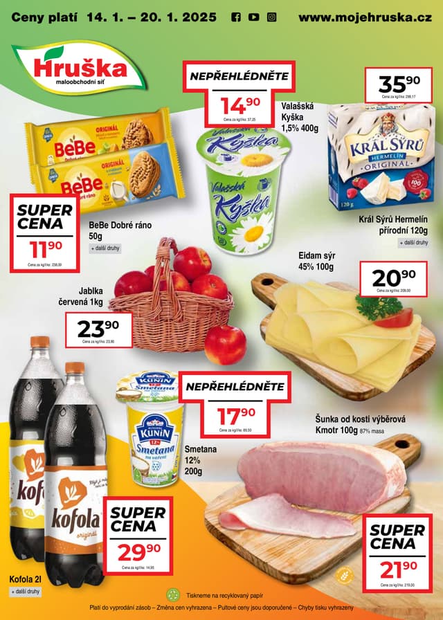 Hruška supermarket leták 14.-20.1.