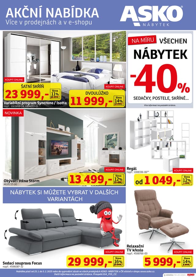 Asko nábytek leták 23.1. - 5.2.