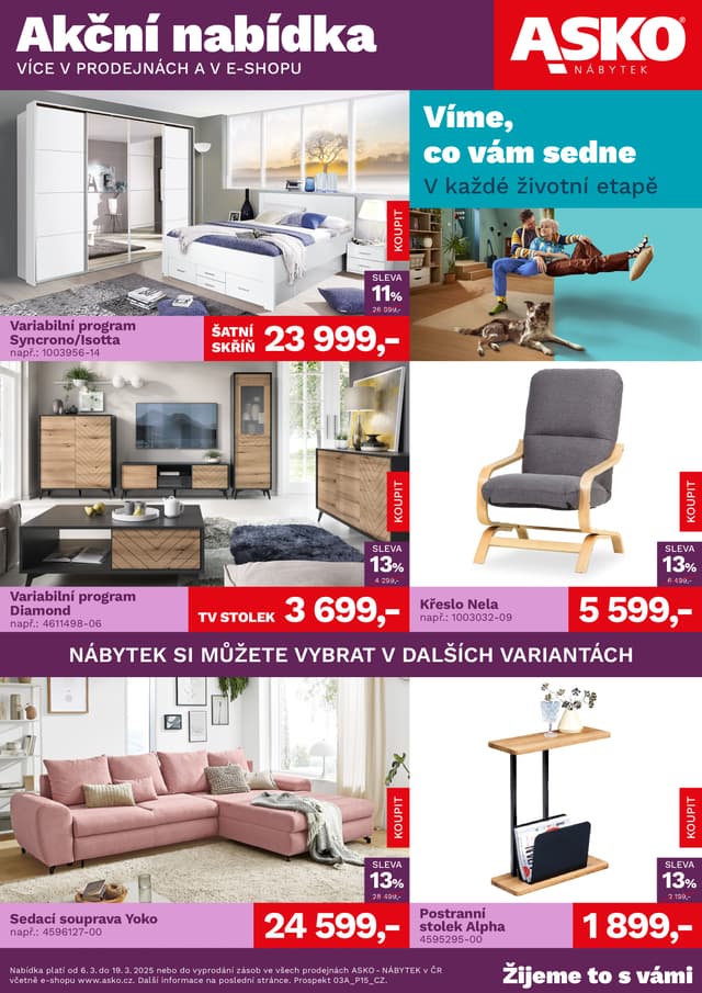 Asko nábytek leták 6.-19.3.