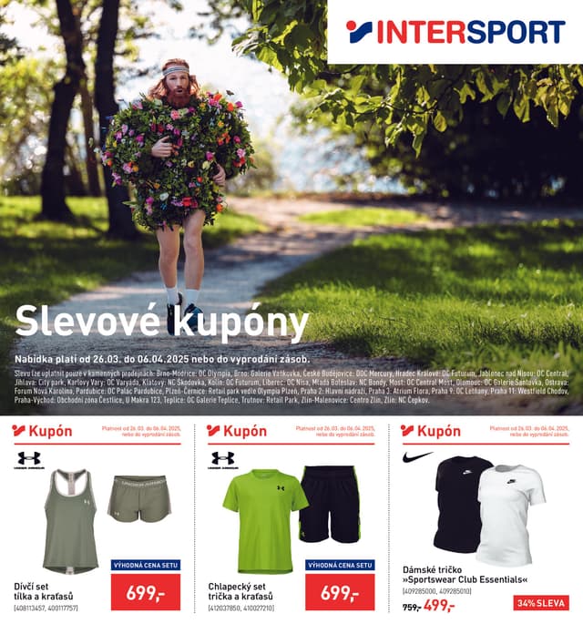 Intersport slevové kupony 26.3. - 6.4.