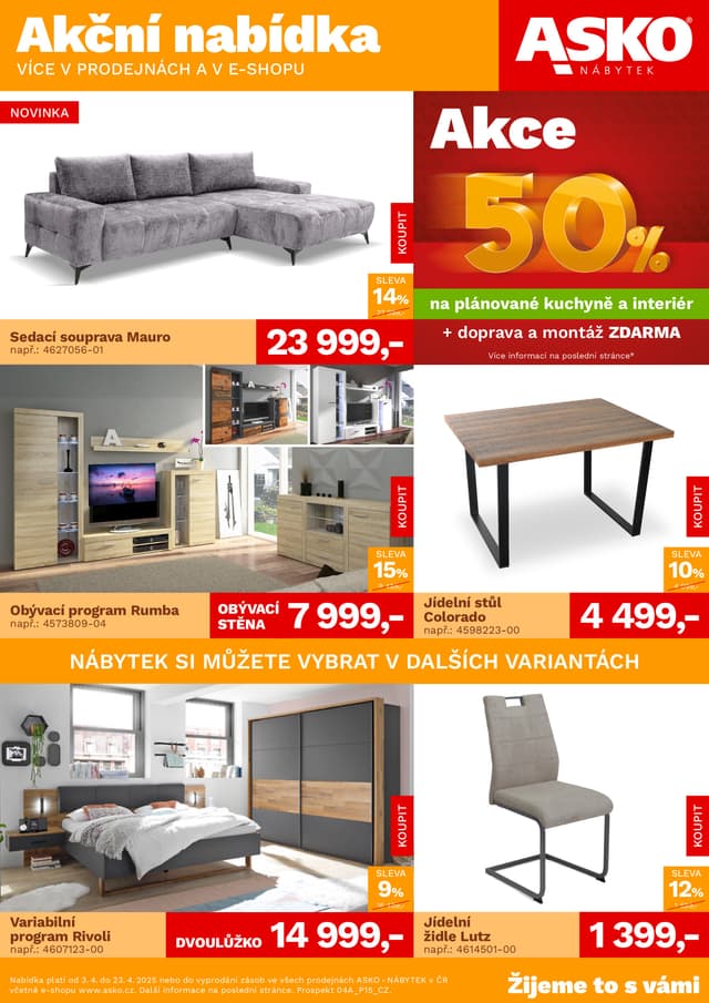 Asko nábytek leták 3.-23.4.
