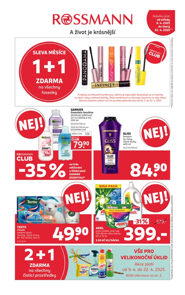 Rossmann drogerie leták 9.-22.4.