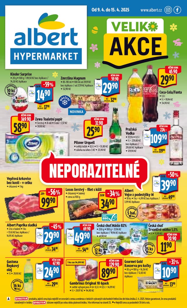 Albert hypermarket leták 9.-15.4.