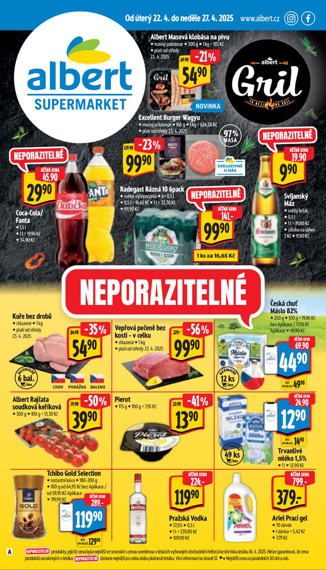 Albert supermarket leták 22.-27.4.