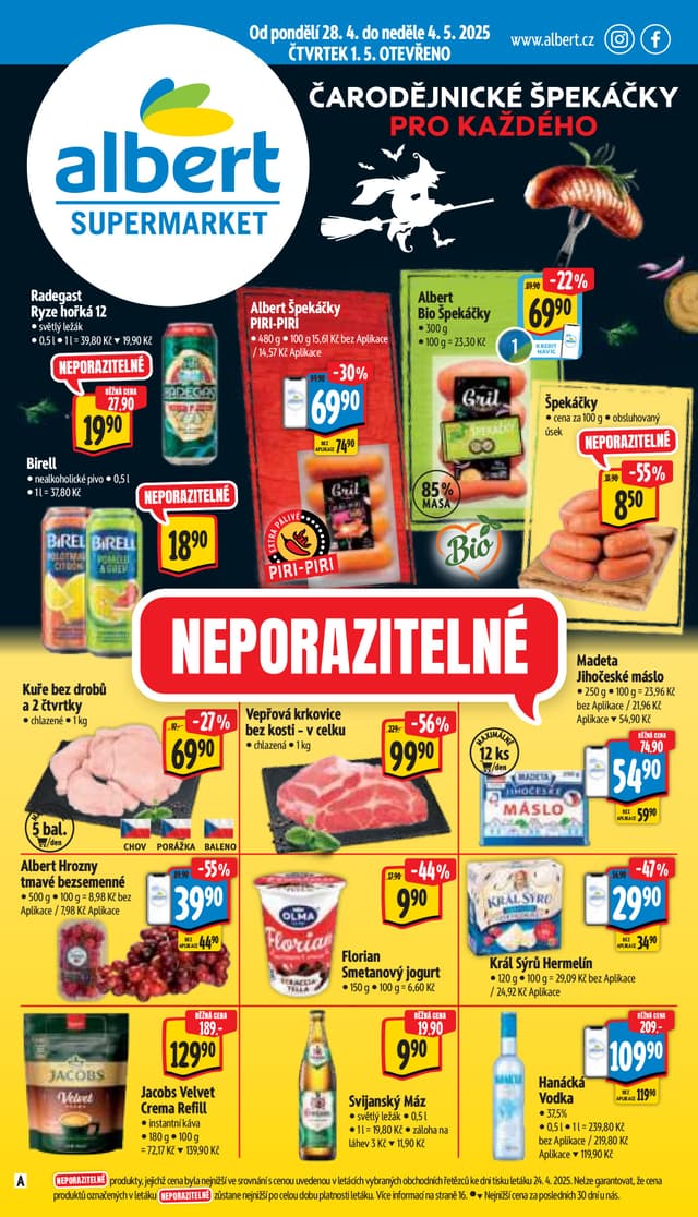 Albert supermarket leták 28.4. - 4.5.