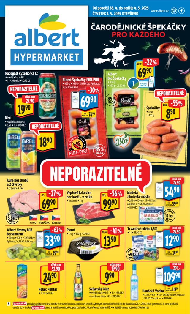 Albert hypermarket leták 28.4. - 4.5.