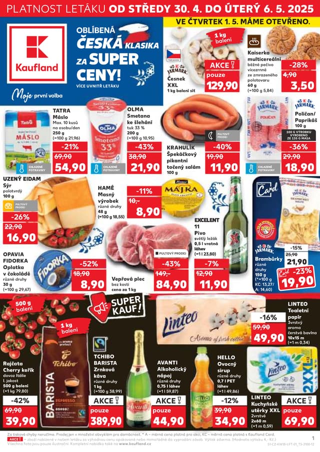 Kaufland leták 30.4. - 6.5.