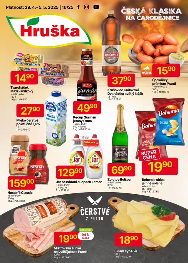 Hruška supermarket leták 29.4. - 5.5.