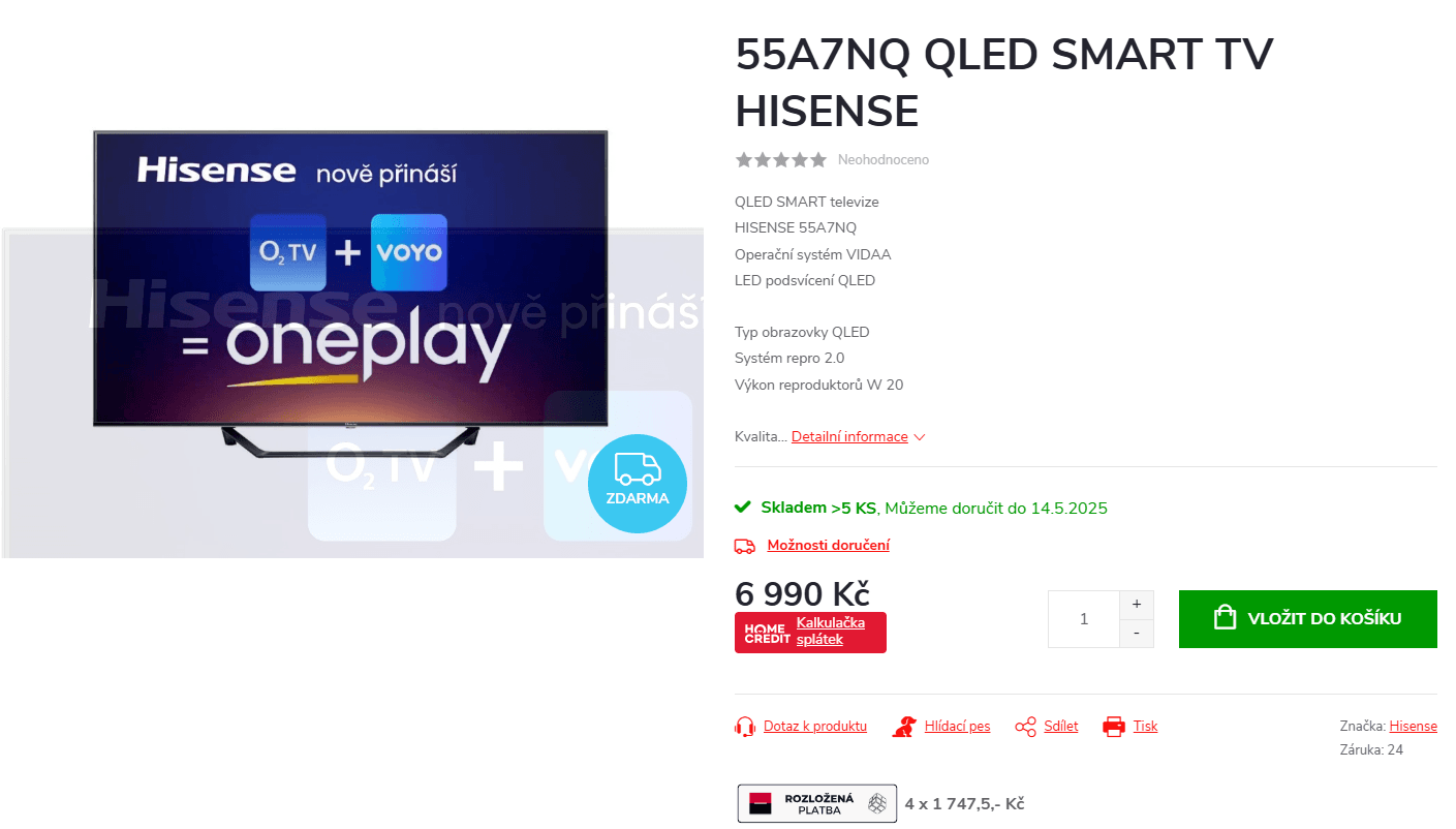 4K QLED Smart TV, Atmos, 139cm, 